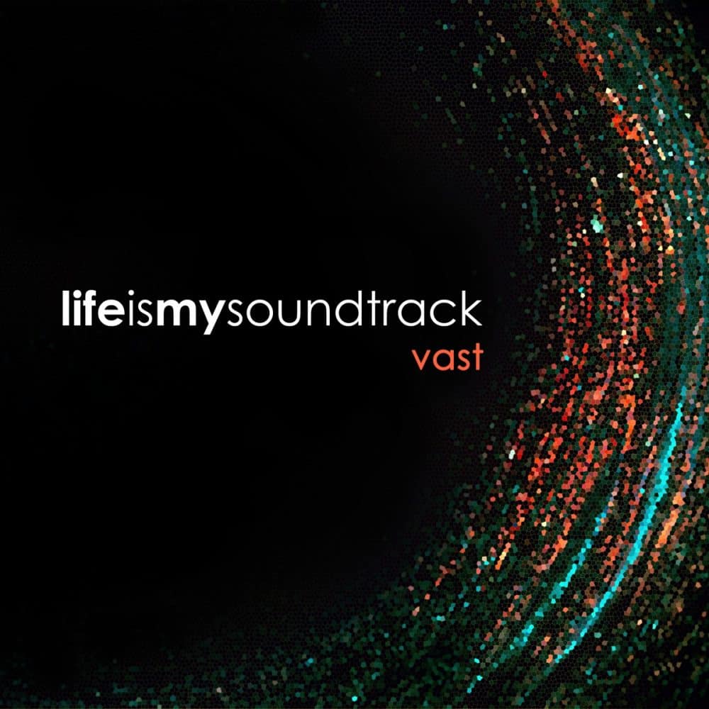 The album Vast by Life Is My Soundtrack - A weighted mixture of bells, drums, and 16-bit synths